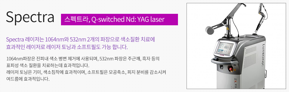 Spectra 스펙트라, Q-switched Nd: YAG laser